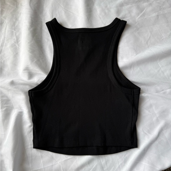 Black Ribbed Tank Top - Picture 2 of 4